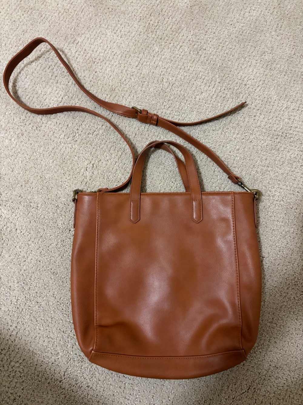 Universal Thread Brown Shoulder Tote with Removable Strap